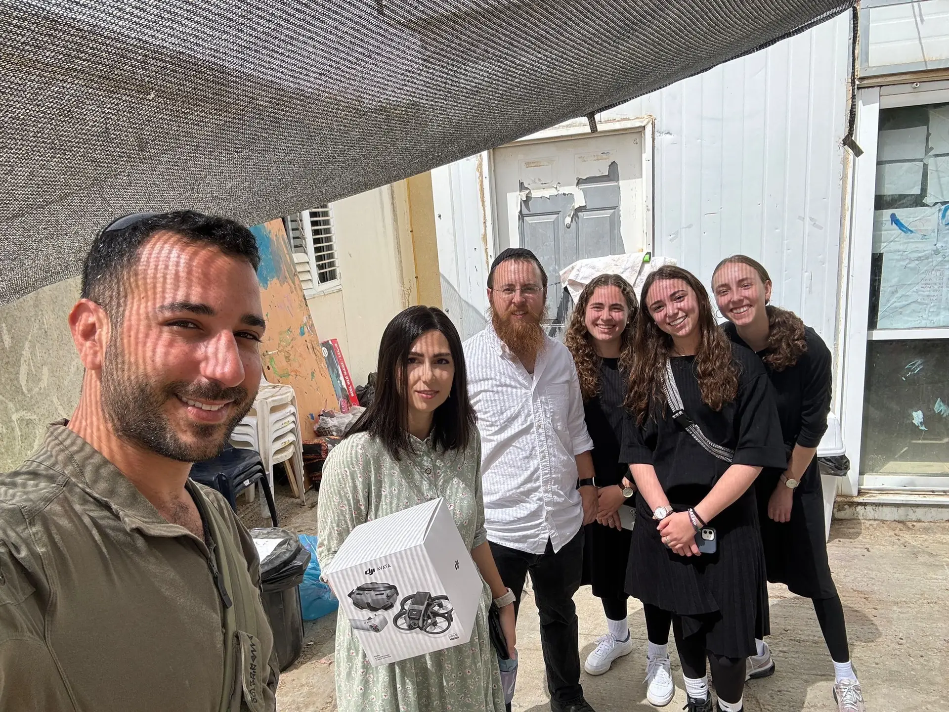 Selfie with Elchanan and the drone